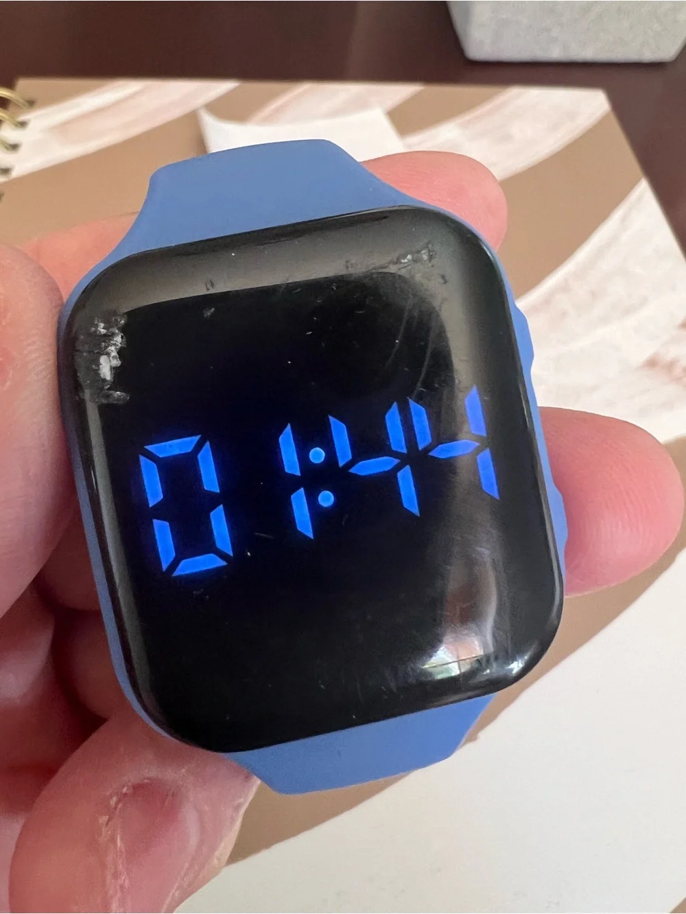 LED Pedometer Watch - Blue